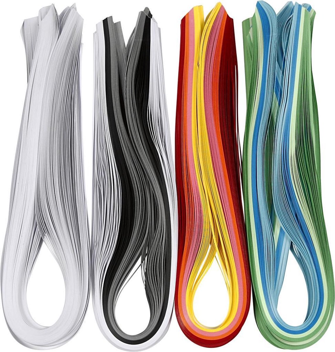 Quilling stroken, b: 5 mm, 1200 assorti