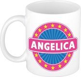 Angelica naam koffie mok / beker 300 ml  - namen mokken