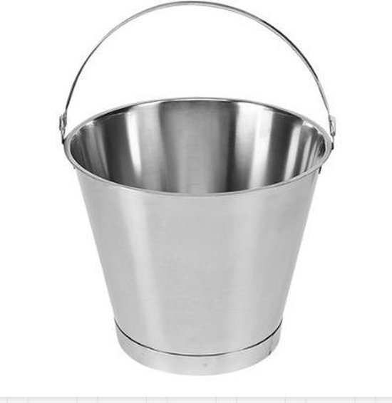 Emmer 10ltr rvs | bol.com