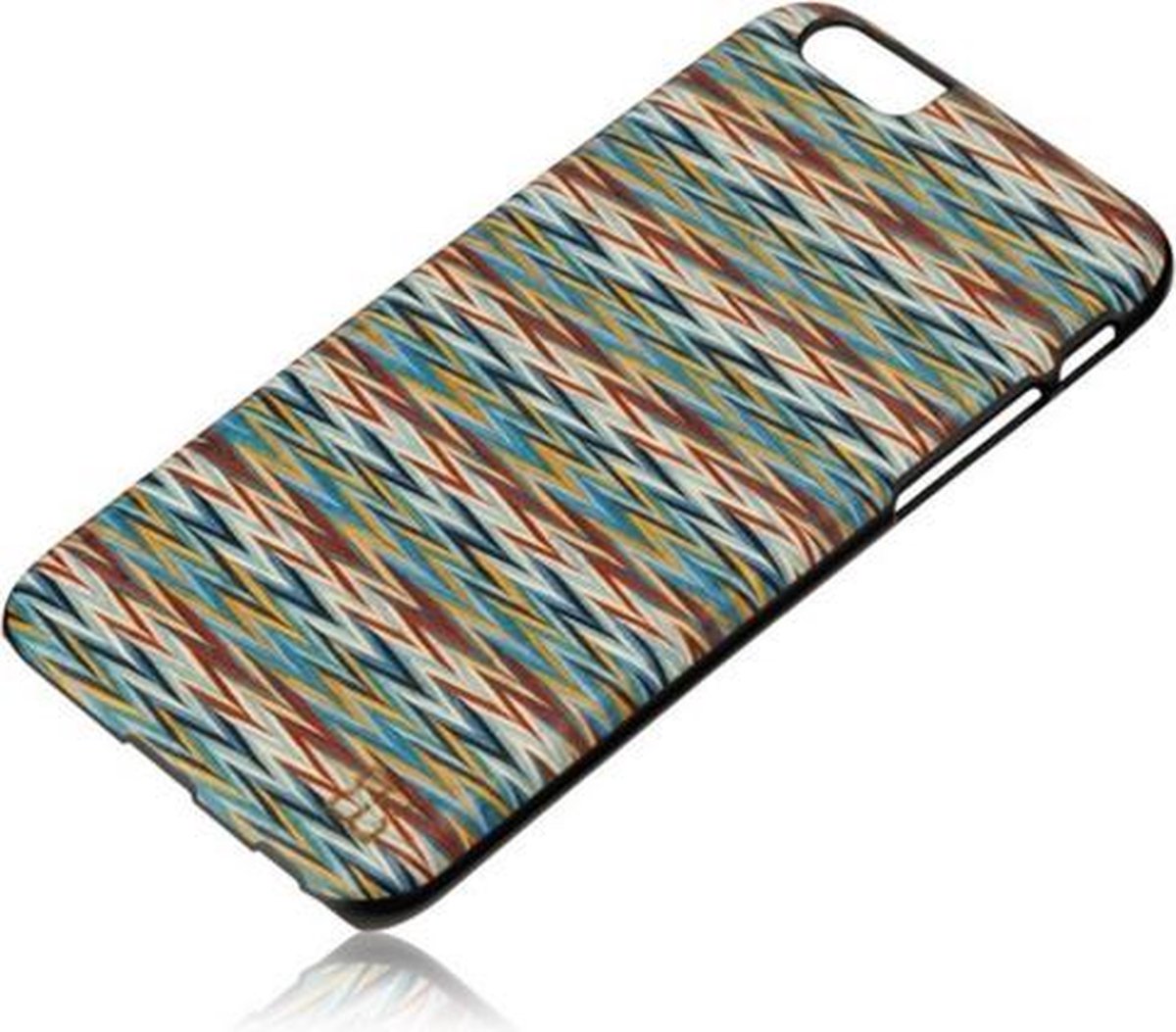 Man&Wood Back Case Enrico's Check Echt Hout voor Apple iPhone 6/6S (4.7