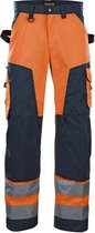 Blaklader Werkbroek High Vis zonder spijkerzakken 1566-1811 - High Vis Oranje/Marineblauw - D120