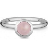 QUINN - Ring - Dames - Zilver 925 - Edelsteen - Roze quartz - Breedte 56 - 21832630