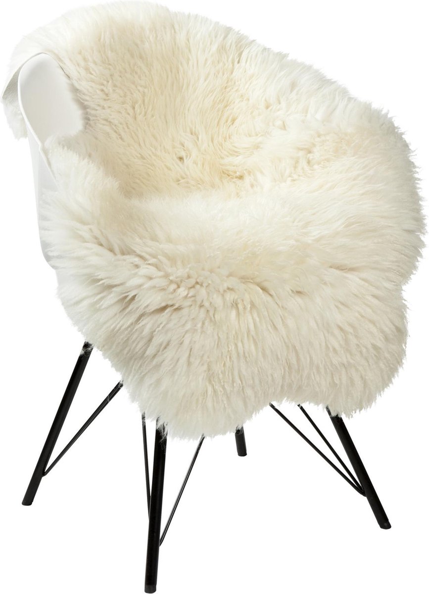 Dyreskinn Schapenvacht wit 90-110CM x 60-70cm