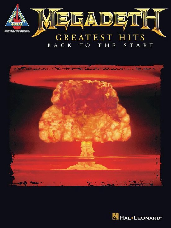 Megadeth - Greatest Hits: Back to the Start Songbook - cover