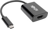 Tripp Lite U444-06N-HDB-AM video kabel adapter 0,15 m HDMI Type A (Standaard) USB C Zwart