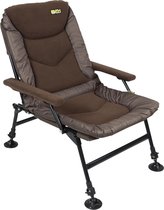 Faith Mistress Chair L - Karperstoel - Visstoel - Campingstoel - Armleuning - Comfortabel - Fleece Zitting - Stevig - Verstelbaar - Opklapbaar - Groen