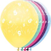 Ballonnen 5 jaar - feestballon - ballon - 5 stuks