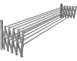 Uitklapwasrek met 10 barren (scharnier RVS/barren aluminium) 1.60cm