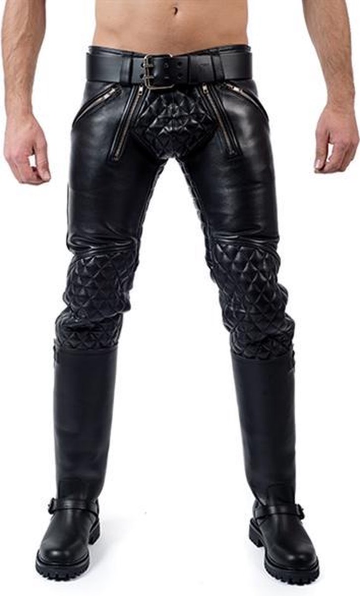 Mister B leren padded sailor jeans - maat 28