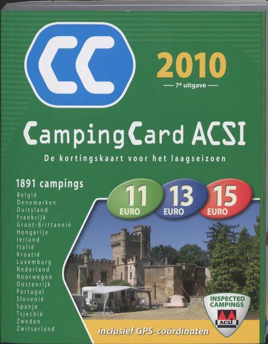 Cover van het boek 'ACSI campingcard 2010'