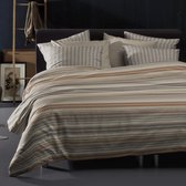 Damai Linjer Dekbedovertrek - Eenpersoons - 140x200/220 cm - Sand