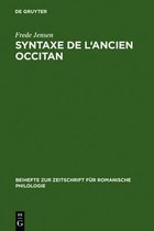 Beihefte Zur Zeitschrift Für Romanische Philologie- Syntaxe de l'ancien occitan