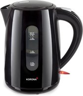 Korona  20130 waterkoker- 1.7 liter - 2200 Watt - zwart