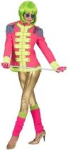 Neon roze circus directeur jas voor dames 36-38 (S/M)
