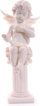 Sculpture - Engel - Chérubin assis sur un pilier -