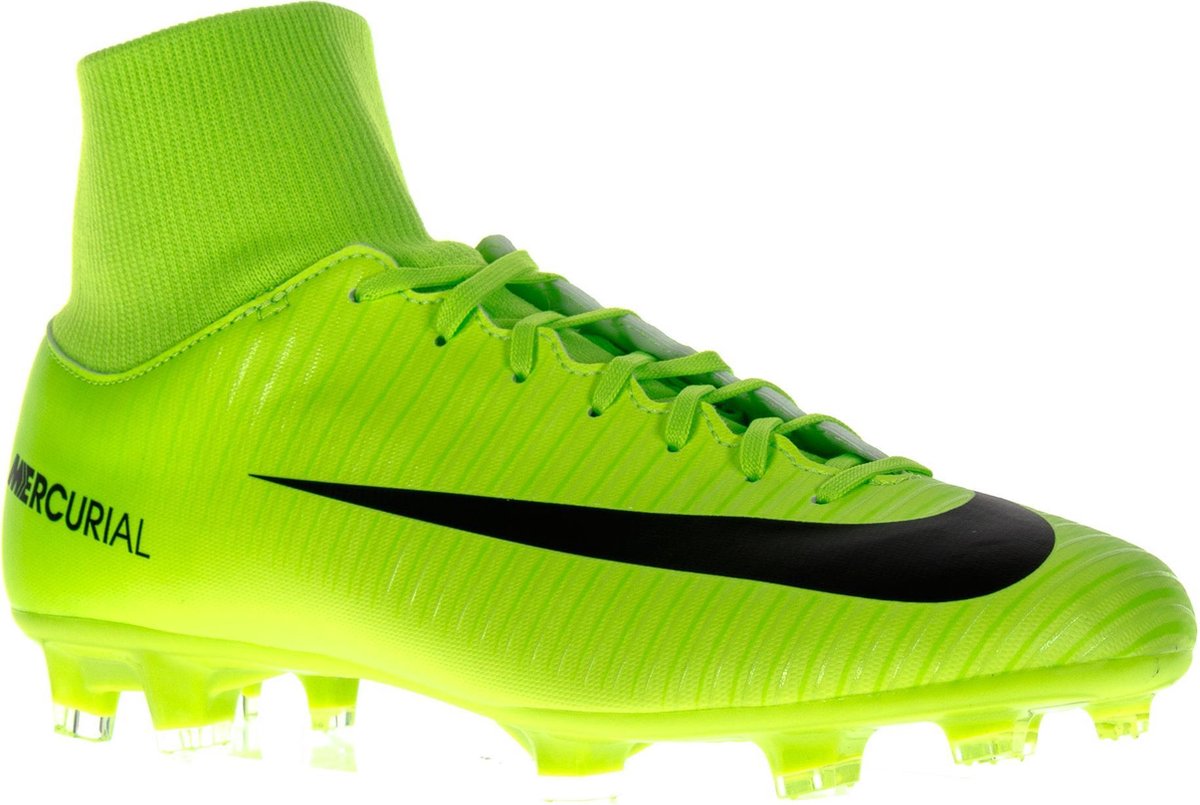 Nike Mercurial Victory VI DF Voetbalschoenen Maat 43 Unisex lime groen zwart bol