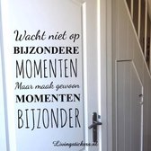 Muursticker woonkamer Bijzonder...Wit