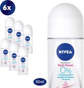 NIVEA Fresh Comfort Aluminium free - 6 x 50 ml - Deodorant Roller