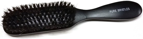 Old Barbers Echt Haren Haarborstel-Zwart-Ovaal-21 cm.