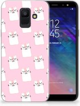 Samsung Galaxy�A6 (2018) Uniek TPU Hoesje Slapende Kat