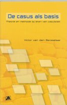 Boek met gele kaft: 'De casus als basis' met de subtitel 'Theorie en methode bij leren van casuïstiek'..