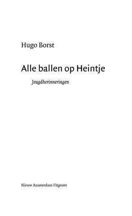 Alle ballen op Heintje
