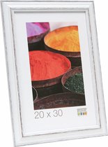 Deknudt Frames fotolijst S221H3 - wit met bruin accent - 30x45 cm