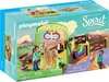 foto van PLAYMOBIL Spirit Pru & Chica Linda met paardenbox - 9479