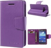 Goospery Sonata Leather hoesje Samsung Galaxy Ace 4 G357 Paars