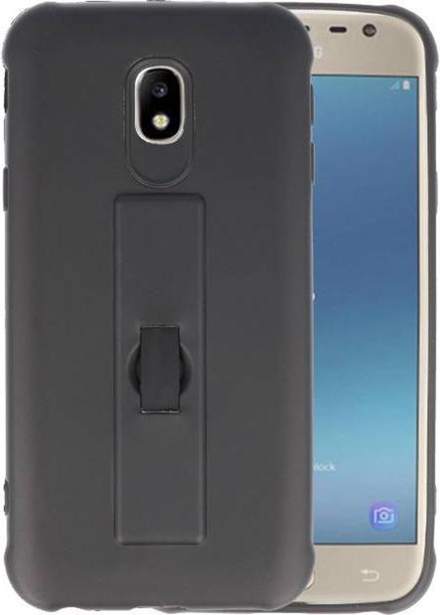 Carbon series hoesje - Backcover Geschikt voor Galaxy J3 2017 Zwart