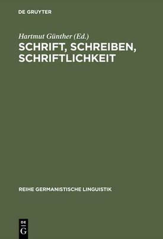 Schrift, Schreiben, Schriftlichkeit - cover