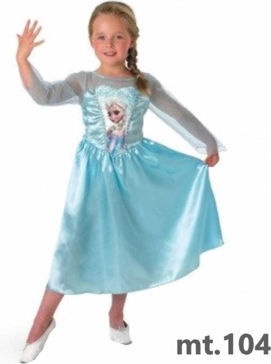 Disney Frozen Sneeuwkoningin Elsa - Kostuum Kind - Maat 98/104