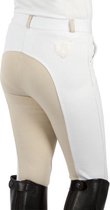 PFIFF kinderrijbroek 'Elisa'  tweekleurig 128 Wit-beige