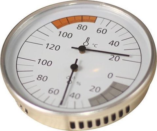 Karibu Sauna Thermometer Hygrometer (Klimaatmeter) - Classic (Ø10cm)
