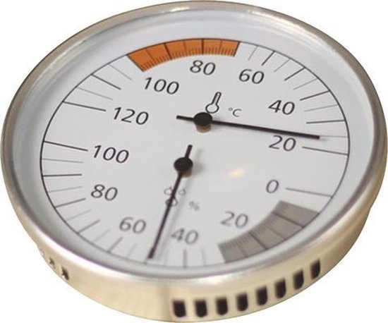 Foto: Karibu sauna thermometer hygrometer klimaatmeter classic 10cm 