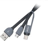 Akasa ak-cbub35-10bk 1m USB A CableUSB Cable (1m, USB 2.0/3.0(Gen 1) Male/Male; USB A; micro USB B/C, USB, Black)