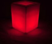 POD - Plantenbak Cube Red 40x40xH50cm-LED-Accu