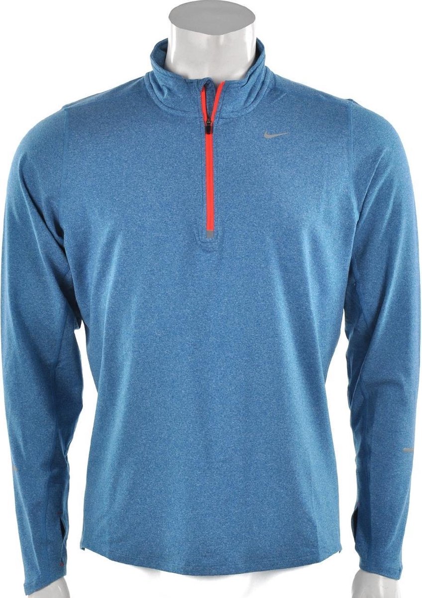 Nike Element 1/2 Zip Sportshirt Heren – Fel Blauw