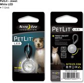 Nite Ize Petlit Honden LED Halsband - Wit - Voor Kleine Honden
