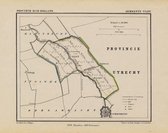 Historische kaart, plattegrond van gemeente Vlist in Zuid Holland uit 1867 door Kuyper van Kaartcadeau.com