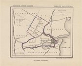 Historische kaart, plattegrond van gemeente Monnickendam in Noord Holland uit 1867 door Kuyper van Kaartcadeau.com