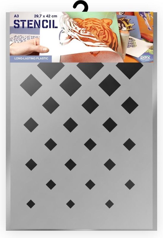 Gabarit QBIX Diamonds Gabarit Format A3 Plastique - Découpe 22 cm de ...