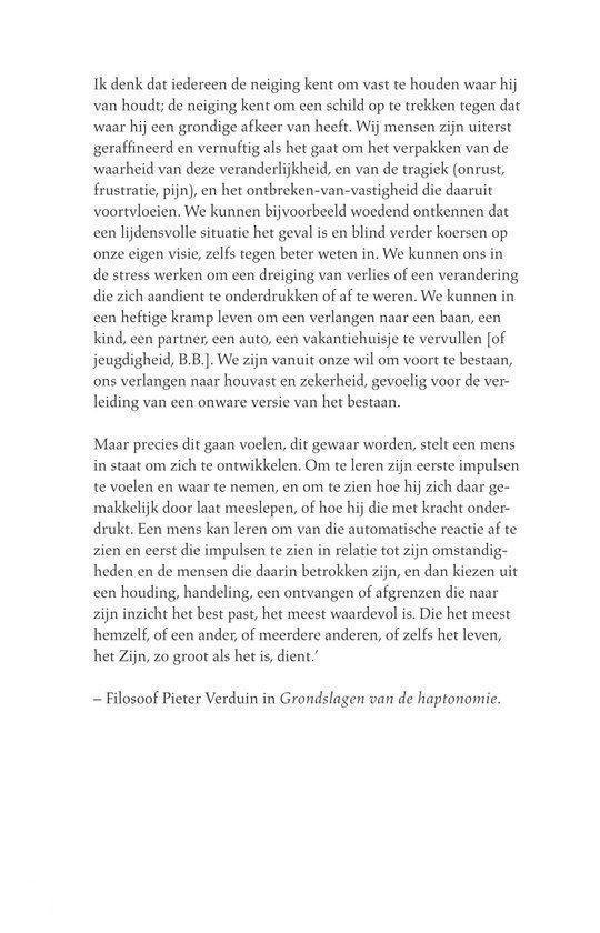 Tekstpagina met paragrafen over de veranderende perceptie van mannen op zichzelf en hun omgeving bij het ouder worden.