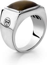 Rebel&Rose - Ring Square Tiger L (66) - 925 Silver