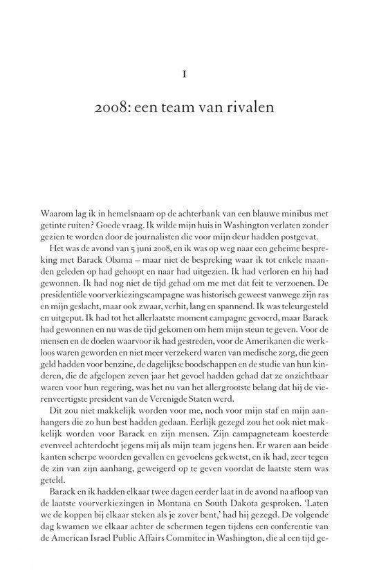 Een pagina uit een boek met Nederlandse tekst, inclusief de titel '2008: EEN TEAM VAN RIVALEN'.
