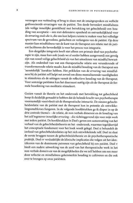 Pagina met tekst over gehechtheid en mindfulness.