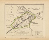 Historische kaart, plattegrond van gemeente Heenvliet in Zuid Holland uit 1867 door Kuyper van Kaartcadeau.com