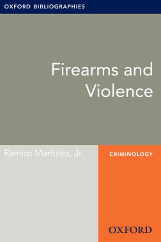 Oxford Bibliographies Online Research Guides - Firearms and  ... - cover