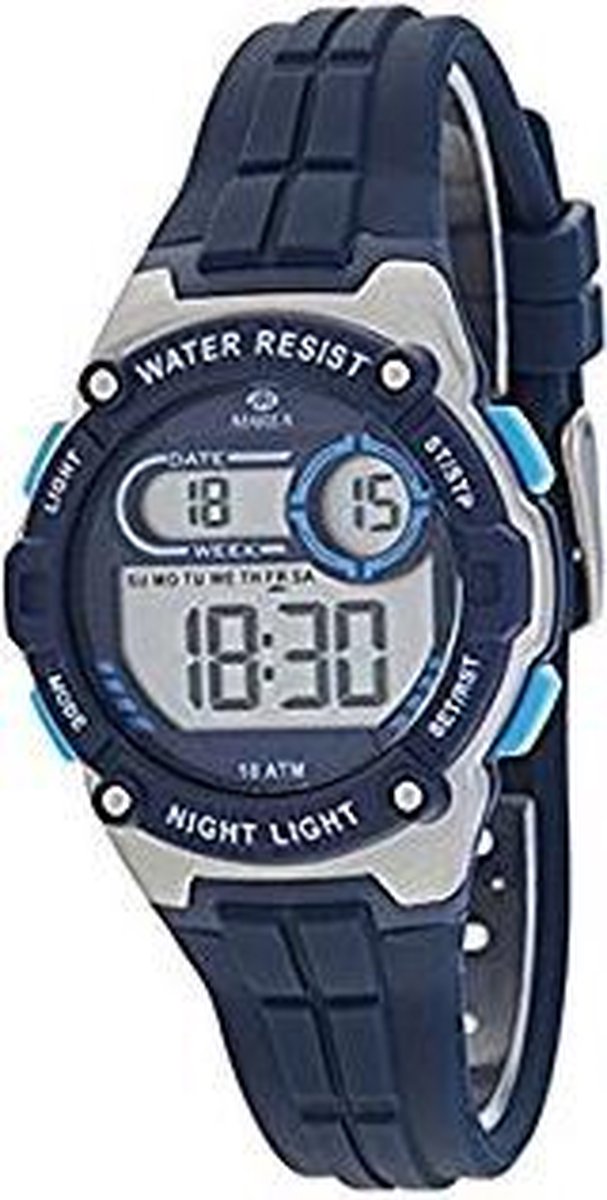 Marea B25154/2 digitaal horloge 36 mm 100 meter blauw