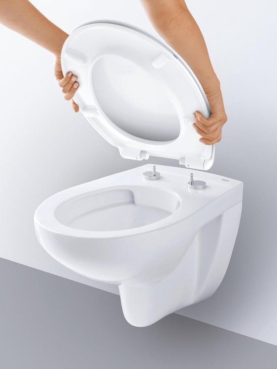 鍔 module Beurs GROHE Bau Hangend Toilet - Exclusief toiletbril - Keramiek - Wit | bol.com